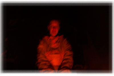 Figure around campfire