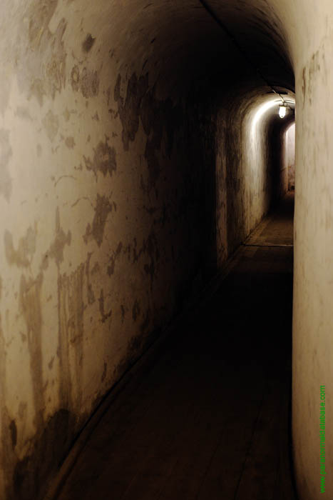 regular dim lighting inside landguard fort