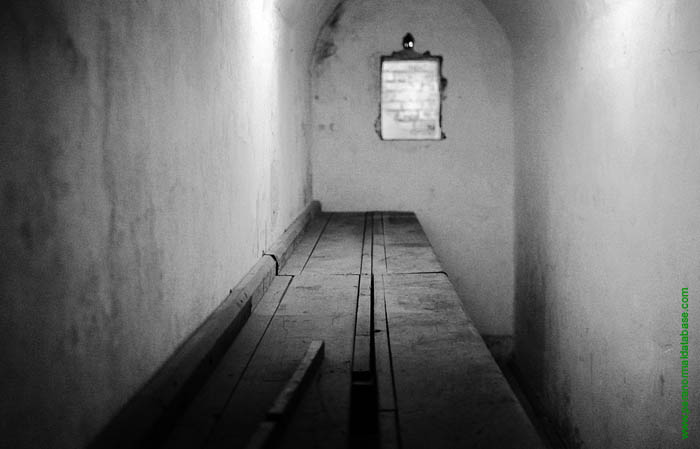 shelving inside landguard fort