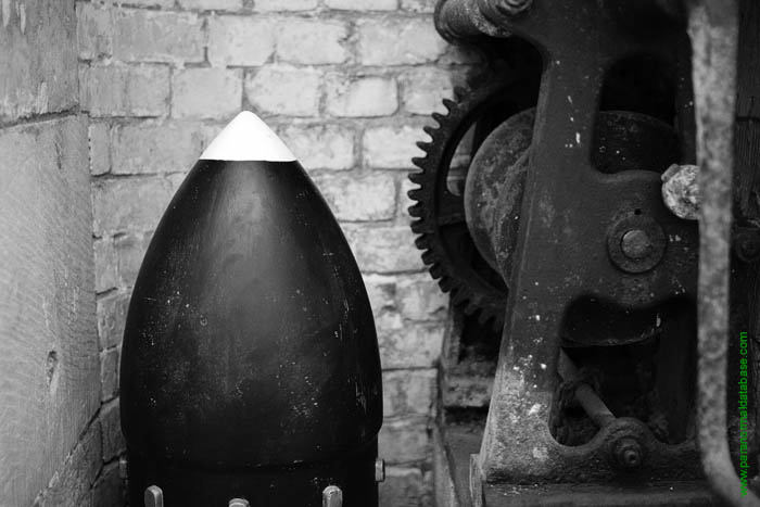A deactivated shell at landguard fort