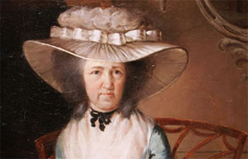 Henrietta Nelson (detail) by William Johnson, circa 1780.