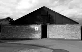 A hanger at Bletchley, copyright Phil Willis.